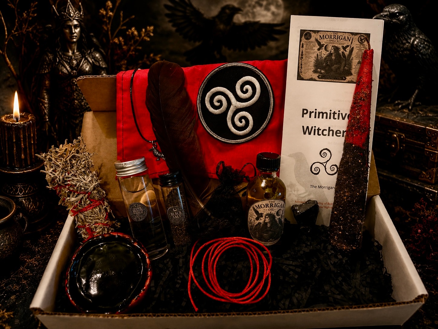 The Morrigan Devotional Spell Kit